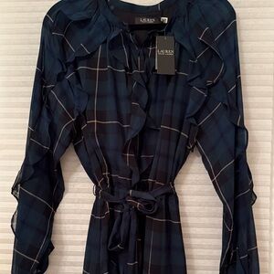 Lauren Ralph Lauren Women's Green Plaid Dress